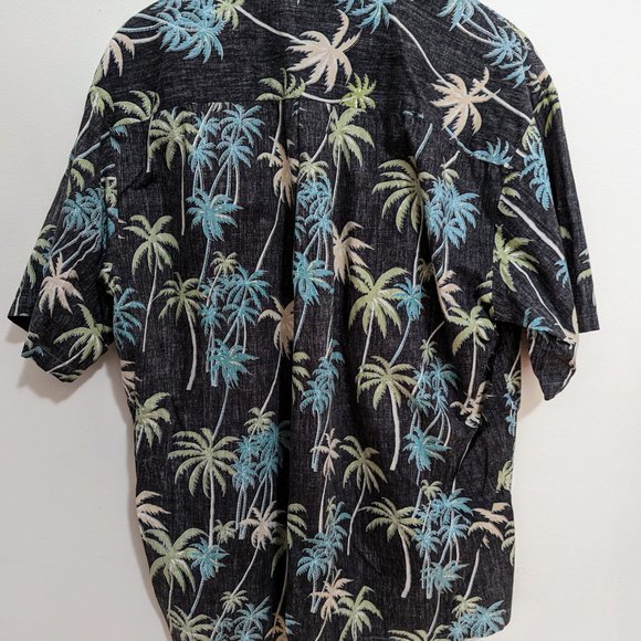 Cooke Street Honolulu Hawaiian Palm Tree Button Down Shirt Size XL - Picture 2 of 3